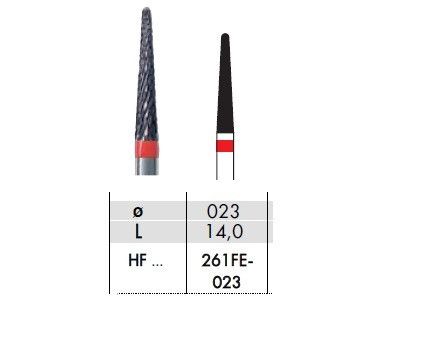 HF261FE-023 Фреза твердосплавна зуботехнічна HF261FE-023 Фреза твердосплавна зуботехнічна