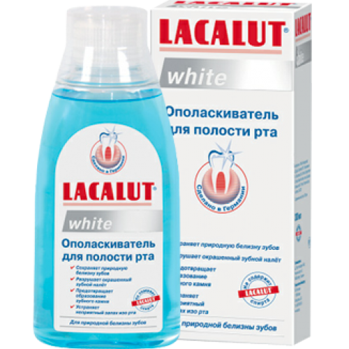 Ополіскувач для ротової порожнини LACALUT white (лакалут вайт) 300 мл