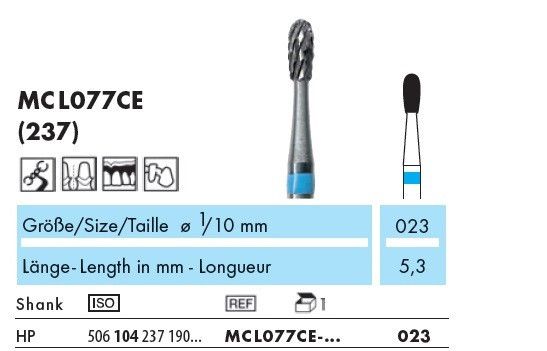 MCL077CE-023 Фреза з надтвердим поверхневим шаром MCL077CE-023 Фреза з надтвердим поверхневим шаром