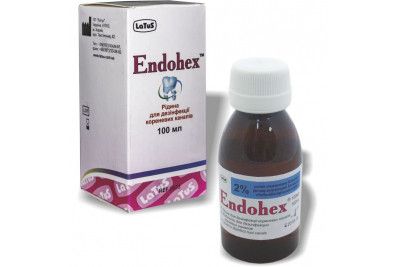Рідина для дезінфекції кореневих каналів Endohex (Ендогекс) 2%, 100 мл