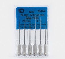 Никель- титановые файлы Spreaders NiTi, МАNI №25 (25 мм, 6 шт)