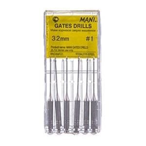 Машинні кореневі свердла Gates Drills (Гейтс дрилі) Mani 6шт./уп. 1