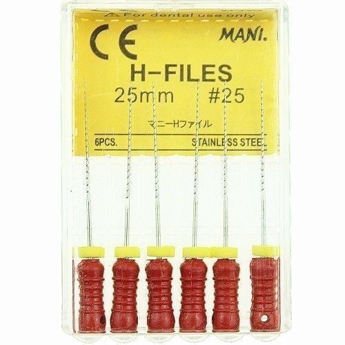 Кореневі бурави Хедстрема ручні H-Files, MANI 6шт./уп. (довжина 25 мм) 25