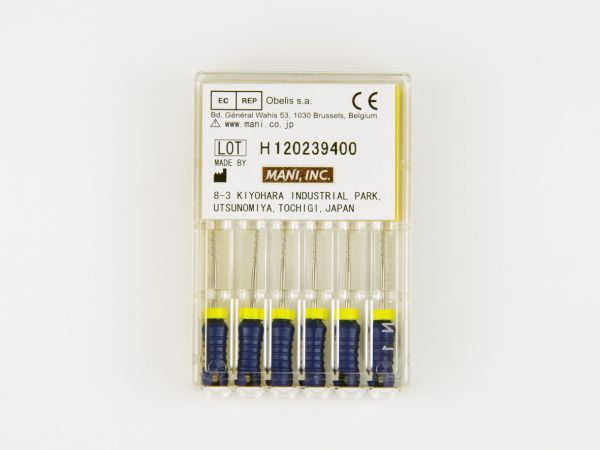 Кореневі бурави Хедстрема ручні H-Files, MANI 6шт./уп. (довжина 25 мм) 30