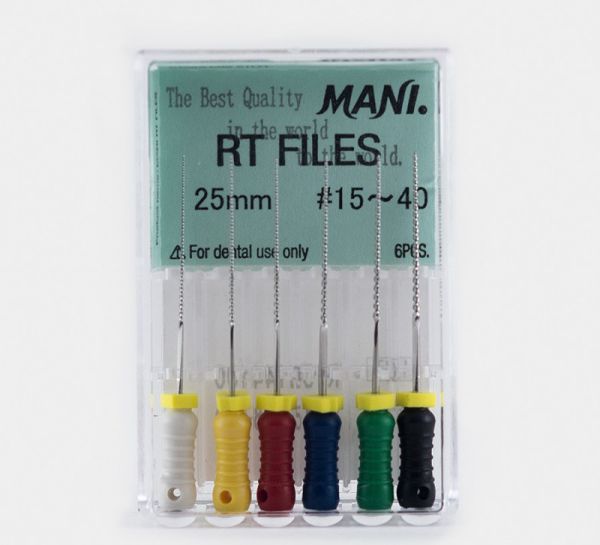 Гнучкі файли з ефективною ріжучою кромкою RT-files (РТ файли) Mani уп./6 шт. 15-40, 25
