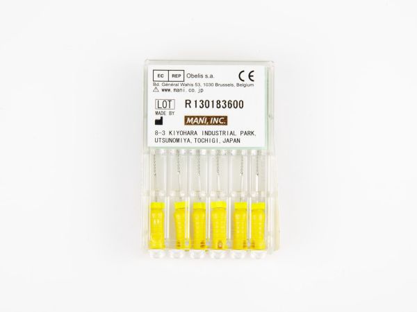 Гнучкі файли з ефективною ріжучою кромкою RT-files (РТ файли) Mani уп./6 шт. 20, 25