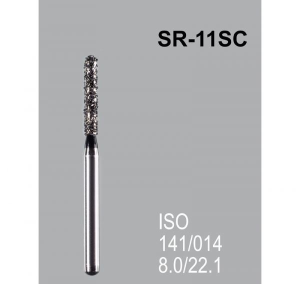 Бор алмазний MANI, 1 шт SR-11SC (ISO 141/014) чорні
