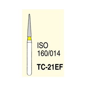 Бор алмазний MANI, 1 шт TC-21EF (ISO 160/014) жовті