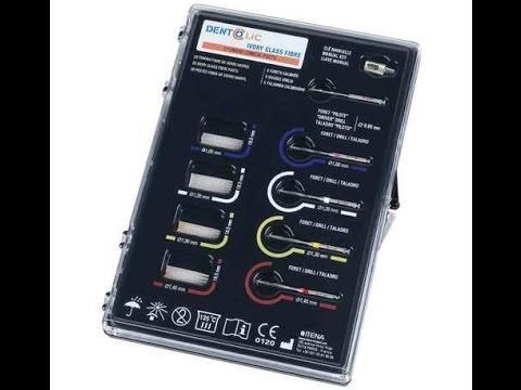 Dentoclic glass fiber Ivory, стекловолоконные штифты .Itena Kit 20 posts+4 drills+1 pilot drill