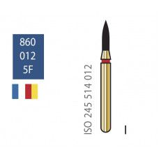 Бор алмазний Diatech червоне кільце 45 µм (F) дрібна зернистість 860 - 012 - 5 F