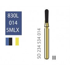 Бор алмазний Diatech чорне кільце 150 µм (MLX) велика 830 L - 014 - 5 MLX