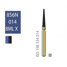 Бор алмазний Diatech чорне кільце 150 µм (MLX) велика 856 N - 014 - 8 MLX