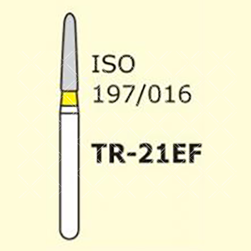 Бор алмазний MANI, 1 шт TR-21EF (ISO 197/016) жовті