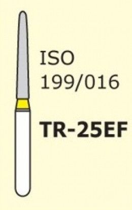 Бор алмазный MANI, 1 шт TR-25EF (ISO 199/016) желтые