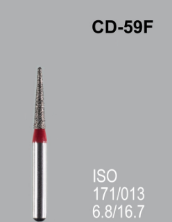 Бор алмазний MANI, 1 шт CD-59F (ISO 171/013) червоні