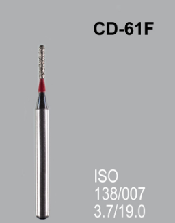 Бор алмазный MANI, 1 шт CD-61F (ISO 138/007) красные