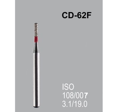 Бор алмазний MANI, 1 шт CD-62F (ISO 108/007) червоні