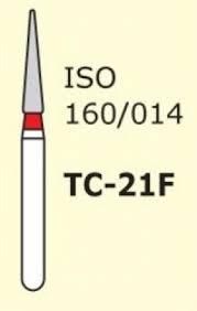 Бор алмазный MANI, 1 шт TC-21F (ISO 160/014) красные