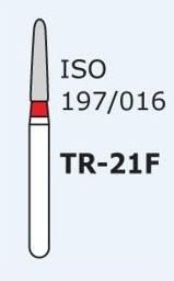 Бор алмазный MANI, 1 шт TR-21F (ISO 197/016) красные