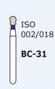 Бор алмазний MANI, 1 шт BC-31 (ISO 002/018) сині