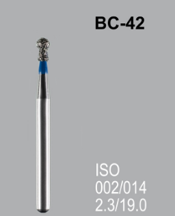 Бор алмазний MANI, 1 шт BC-42 (ISO 002/014) сині