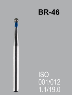 Бор алмазный MANI, 1 шт BR-46 (ISO 001/012) синие