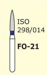 Бор алмазный MANI, 1 шт FO-21 (ISO 298/014) синие