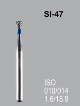 Бор алмазный MANI, 1 шт SI- 47 (ISO 010/014) синий