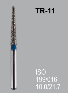 Бор алмазный MANI, 1 шт TR-11 (ISO 199/016) синие