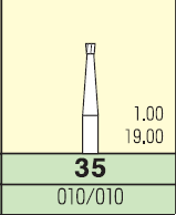 Карбідний бор Mani №35 (3 шт.) 