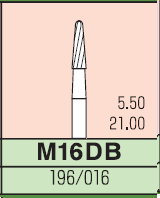 Карбідний бор Mani № M16DB (3 шт.) 