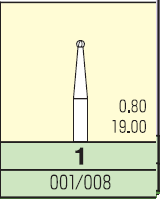 Карбідний бор Mani кулька 1 (3 шт.) 