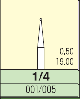 Карбідний бор Mani кулька 1/4 (3 шт.) 