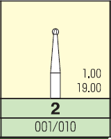 Карбідний бор Mani кулька 2 (3 шт.) 