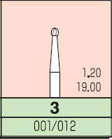 Карбідний бор Mani кулька 3 (3 шт.) 