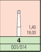 Карбідний бор Mani кулька 4 (3 шт.) 