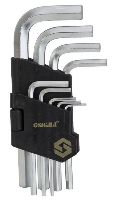 Набір Г-подібних шестигранників 9од., 1.5-10мм, Sigma
