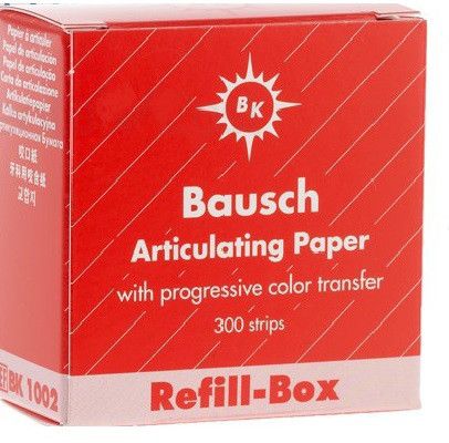 Артикуляционная бумага Bausch Refill-Box, 200 мк упаковка 300 шт ВК02