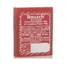 Окклюзионная бумага Arti-Check, Bausch 40мкм ВК62 (красный)