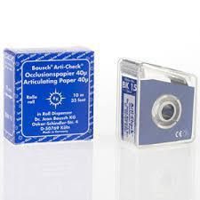 Окклюзионная бумага Arti-Check, Bausch 40мкм ВК15 (синий)