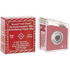 Окклюзионная бумага Arti-Check, Bausch 40мкм ВК16 (красный)