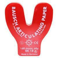 Окклюзионная бумага Arti-Check, Bausch 40мкм ВК18 (красный)