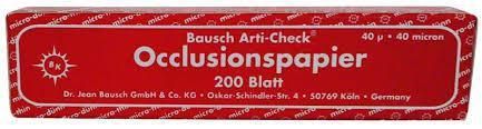 Окклюзионная бумага Arti-Check, Bausch 40мкм ВК10 (красная)