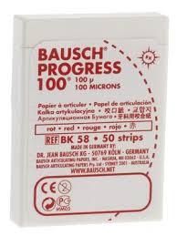 Артикуляционная бумага Bausch Progress 100 микрон ВК58 (красный)