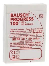 Артикуляційний папір Bausch Progress 100 мікрон ВК58 (червоний) 