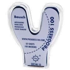 Артикуляционная бумага Bausch Progress 100 микрон ВК53 (синий)