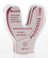 Артикуляционная бумага Bausch Progress 100 микрон ВК54 (красный)
