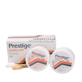 PRESTIGE А-силіконова маса відбитків. Putty Soft, 450 г + 450 г