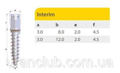 Імпланти системи IMPLA Interim 10 шт упаковка діаметр 3,4 мм довжина 11,5 мм