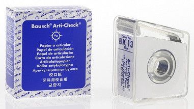 Окклюзионная бумага Arti-Check, Bausch 40мкм BK13-синий